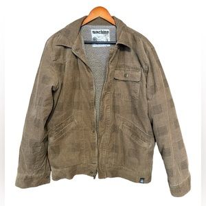 Machine 1971 Brown Plaid 100% Cotton Jacket Size M